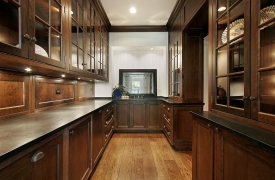 Pantry in luxury home