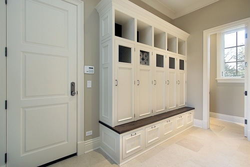 How to Utilize your Mudroom for Storage - Perfect fit Closets - Storage Solutions Calgary